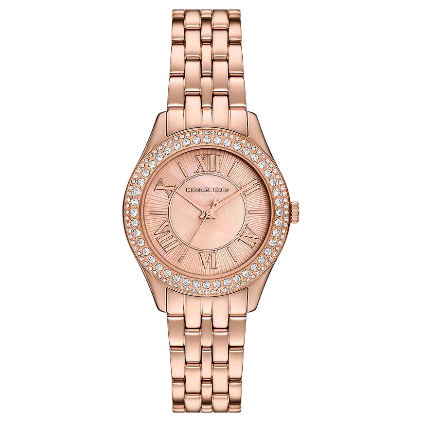 Michael Kors Quartz Watch Stainless Steel Band 33Mm Rose Gold Dial 50M Water Resistant Unisex watches MK4845