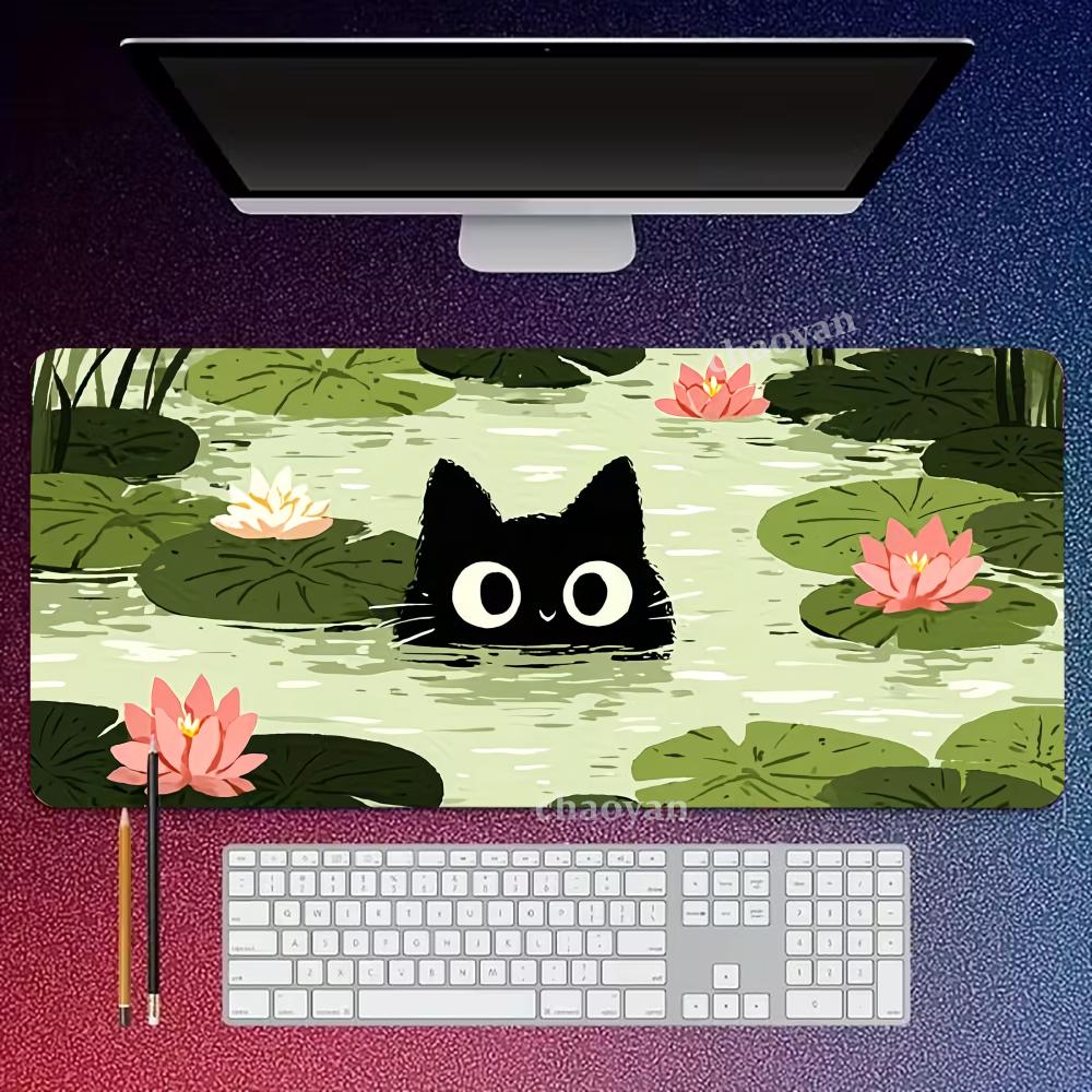 Кавайные котики Коврик для мыши Большой Компьютерный Офисный Игровой Настольные коврики XXL Резиновый Противоскользящий Игровой Клавиатура Коврики для мыши Длинные Коврики для стола
