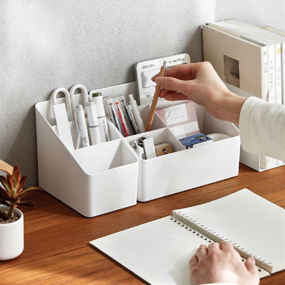 Living Room Multifunction Multiple Grids Remote Control Storage Storage Box Organize Box Desktop