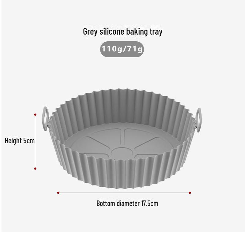 Складная силиконовая кастрюля для фритюрницы и противень для выпечки - устойчивая к высоким температурам, пищевого класса