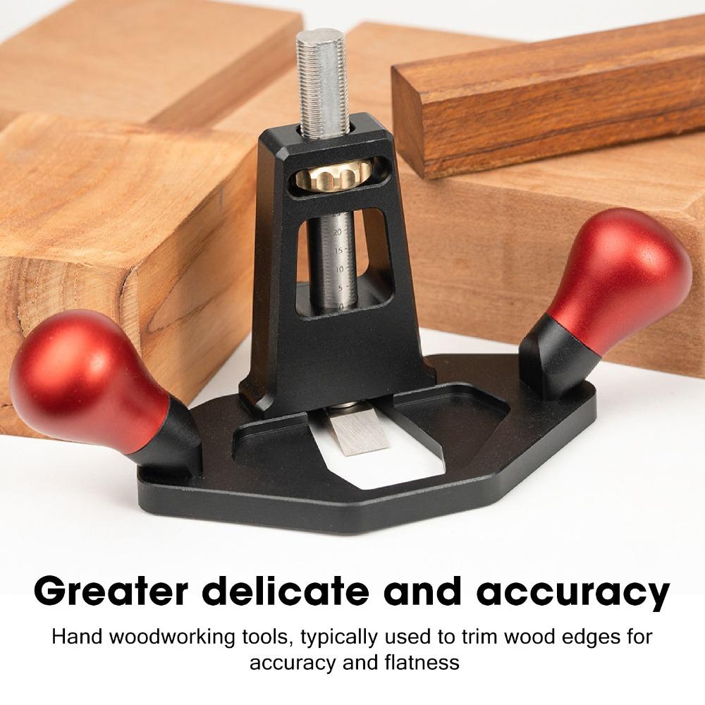 Quick Adjust Depth Woodworking Router Plane Depth Stop Trimming Plane Grooves Cutting
