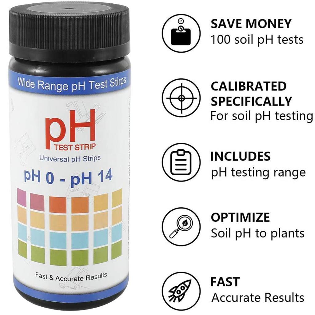 Test Strips,Testing Kit, 100 Tests PH Strips For Testing,Test Kit For Home