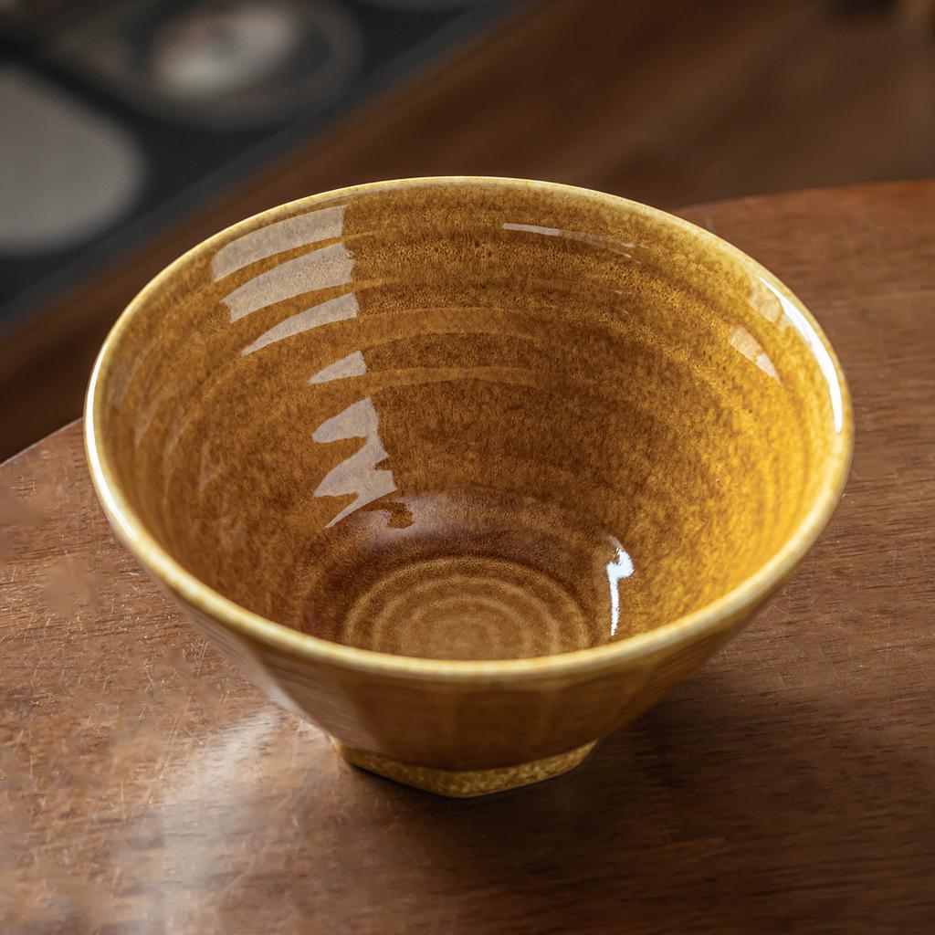 Retro Ramen Bowl Household Large Ceramic Bowl Hat Bowl Tableware Bowl Restaurant Hotel Noodle Restaurant Special Bowl