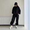 Autumn 2025 Women's Hooded Sporty Casual Two-Piece: Long-Sleeved Sweatshirt and Pants.