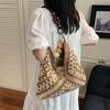 Large Capacity Woven Bag Women's 2025 New Summer Vacation Straw Bag Versatile Shoulder Tote Bag