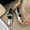 Весна/лето Элегантные ретро повседневные туфли Мэри Джейн на плоской подошве Новые модные мягкие удобные балетки женские Chaussure Femme2025
