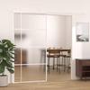 VidaXL Sliding Door Barn Door Interior Door Door System House Door Stop Frosted ESG Glass Aluminum 151689