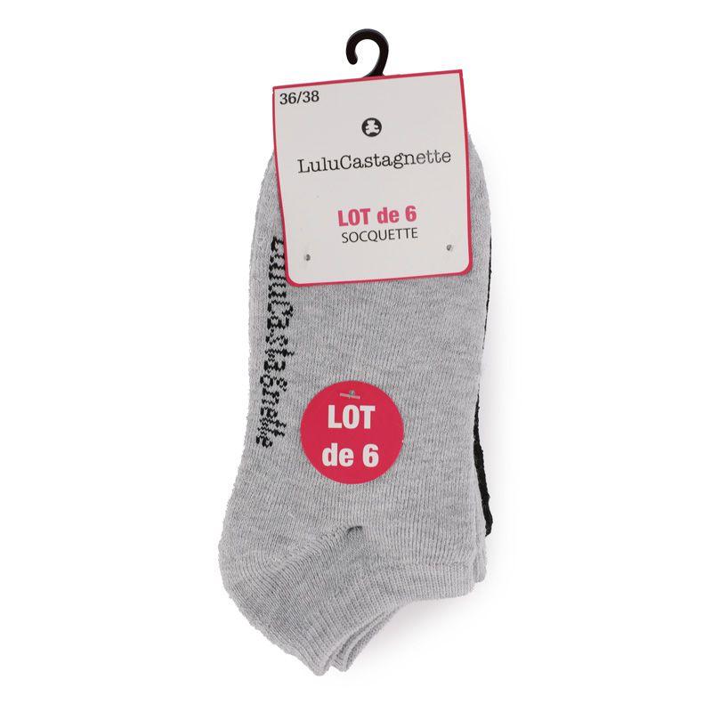 Pack of 6 Pepita Socks T 36/38 - 39/41 Woman LULU CASTAGNETTE
