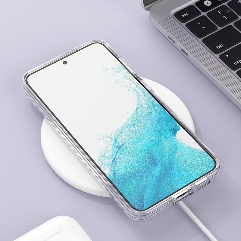 Новый чехол для мобильного телефона Samsung S23Plus со вспышкой, блестками и магнитом подходит для S23plus terminator, прозрачный, противоударный, защитный чехол.