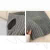 Korean Style Knitted Scarf Solid Color Pullover Wool Bib Retro Turtleneck Fake Collar  Student
