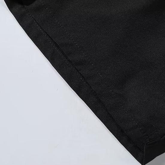 Мужские летние шорты с эластичной талией, регулируемые спортивные шорты на шнурке с карманами, однотонные широкие шорты