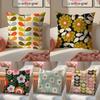 Ретро Стиль Узор OOrla KKiely Цветочная Наволочка Подушка Короткий Плюш Невидимая Молния Комната Диван Чехол на Подушку