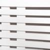 Radiator Cover Furniture Adjustable Width and Upper Shelf in MDF and Wood, 140-202x19x82.5cm, White