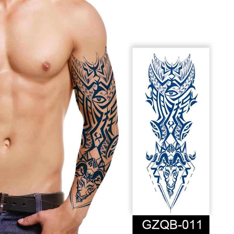 Quality Dragon Design Customized Logo Arm Leg Skin Protective Herbal Juice Tattoo Stickers