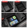 For Ford Bronco 2025 Double-layer Storage Box Center Console Armrest Tray Organizer Tidying Car Interior Accessories Black