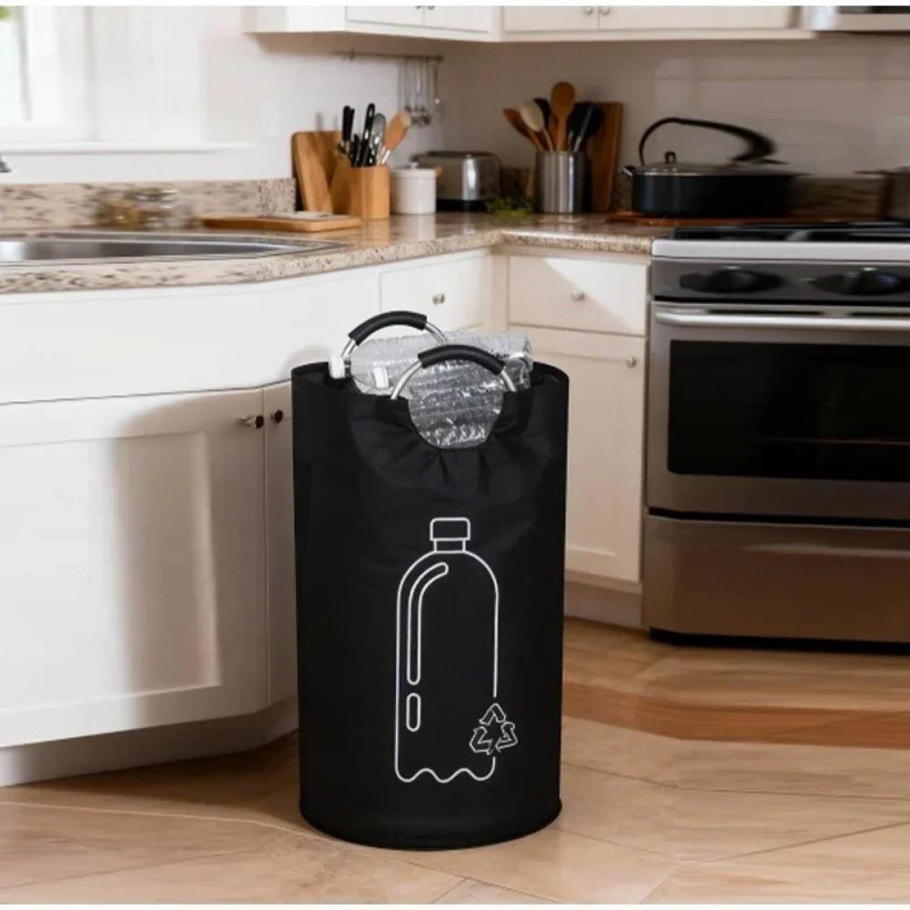 Large Capacity Empty Bottle Storage Basket 82L Laundry Bin Wastewater Collection