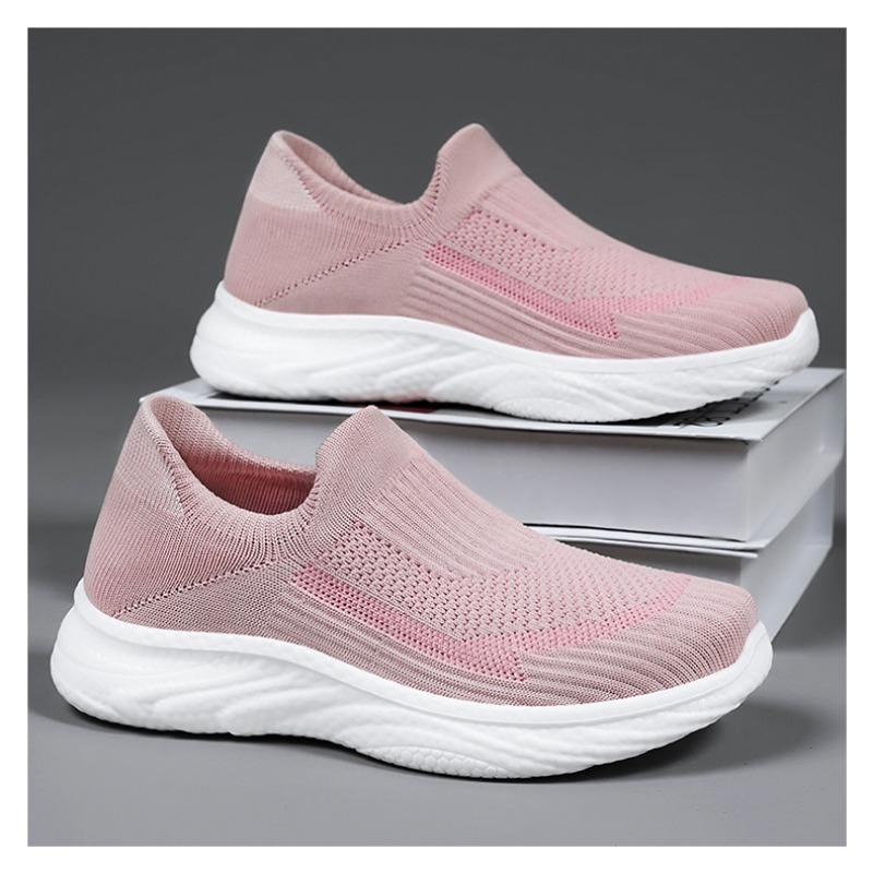 Обувь для мужчин, повседневная обувь Flyknit, легкая обувь для ходьбы со стременами и мягкой подошвой