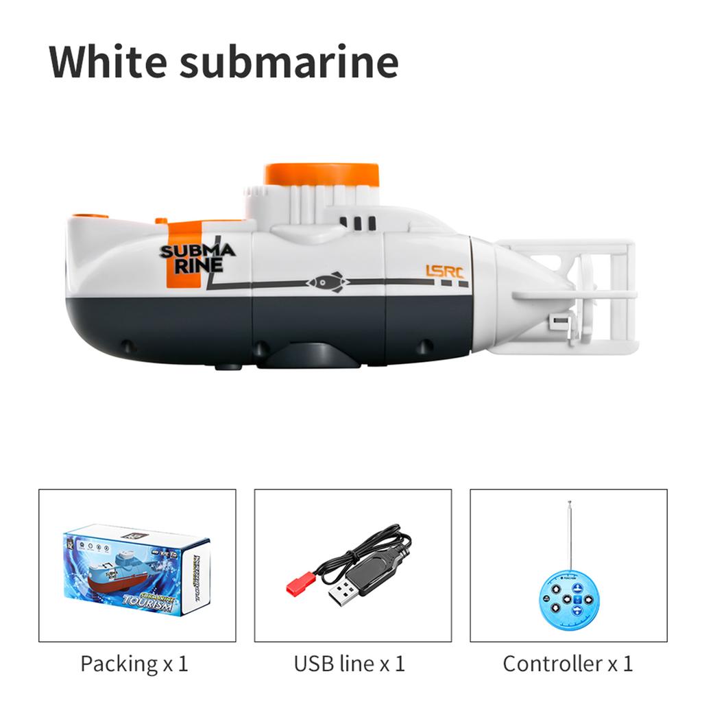 Non-Toxic Rc Boat Bmarine Toy Simulation Mini Ship Waterproof Rechargeable Model 2.4G Remote Control Submarine Toys For Children Gift