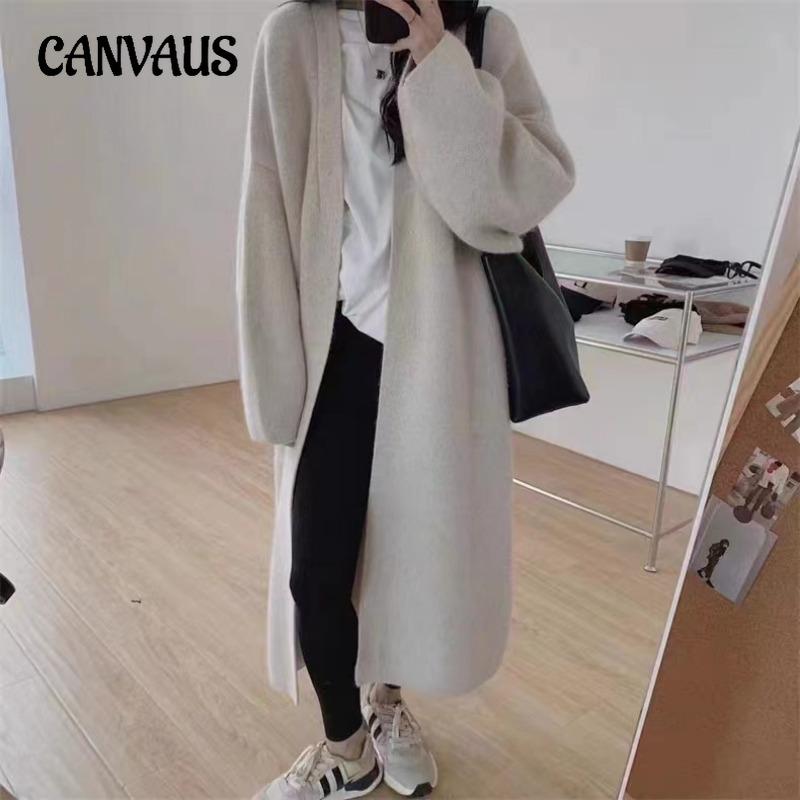 Осенне-зимний женский свитер, длинный свитер премиум-класса Sense, свободный дизайн, нишевая ветровка для ленивых, кардиган, куртка, топы