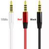 1.2m Headphone Volume Control Speaker Line Audio Cable 3.5mm Jack Aux Cord with Mic
