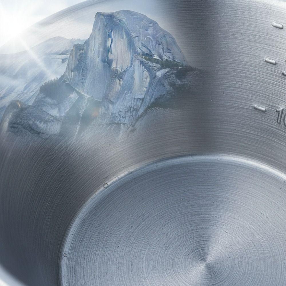 Stainless Steel Sierra Cup Lightweight Portable Bowl Durable Camping Cup Backpacking
