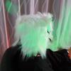 Маска животного на все лицо Голова волка Набор перчаток волка Головной убор животного Маска ужаса Маска животного