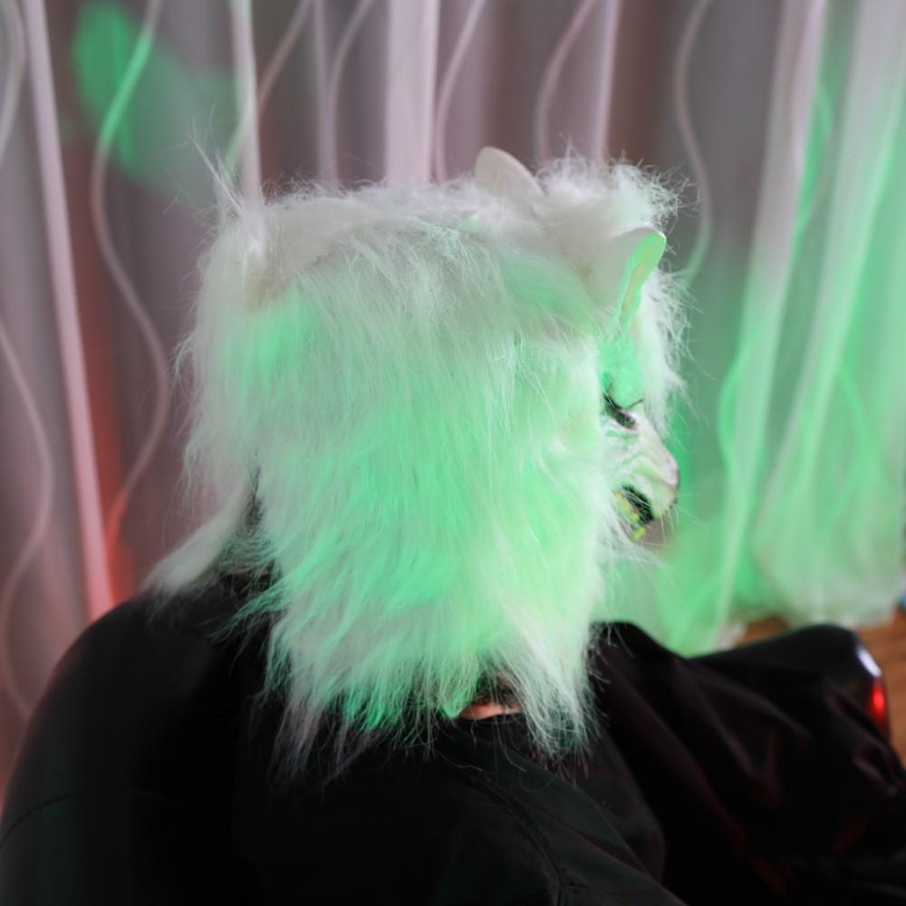 Маска животного на все лицо Голова волка Набор перчаток волка Головной убор животного Маска ужаса Маска животного