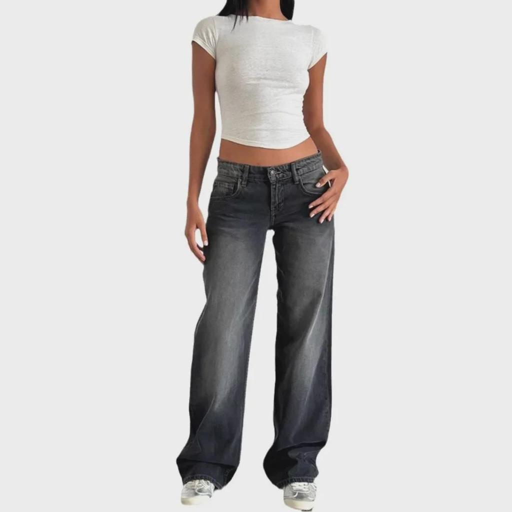 Высококачественные европейские и американские женские прямые джинсы