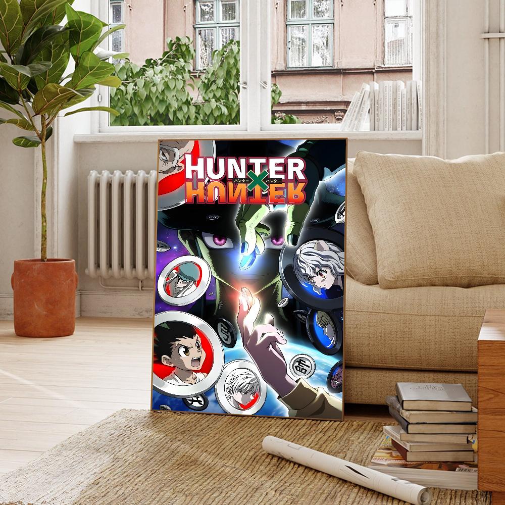 Hunter X Hunter Манга Аниме Аниме Постеры Липкая Белая Бумага Наклейка DIY Комната Бар Кафе Кавайный Декор Комнаты