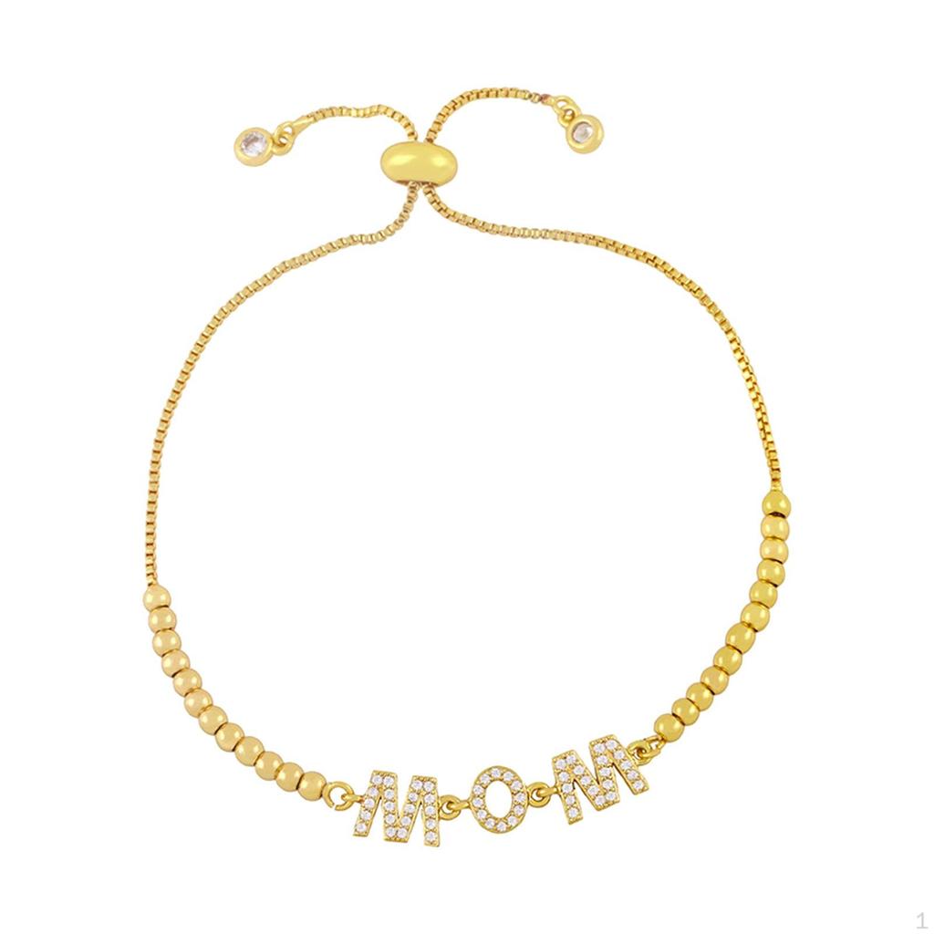 Регулируемый браслет-цепочка, подарок на день матери, повседневный элегантный подарок от сына для женщин и мам