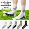 Men's Autumn and Winter Professional Outdoor Running Breathable Sweat Absorbing Non Slip Pressure Tube Socks