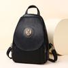 Solid Color Luxury Women Leather Backpacks For Girls Casual Daypack Black Vintage Backpack School Bags For Students
