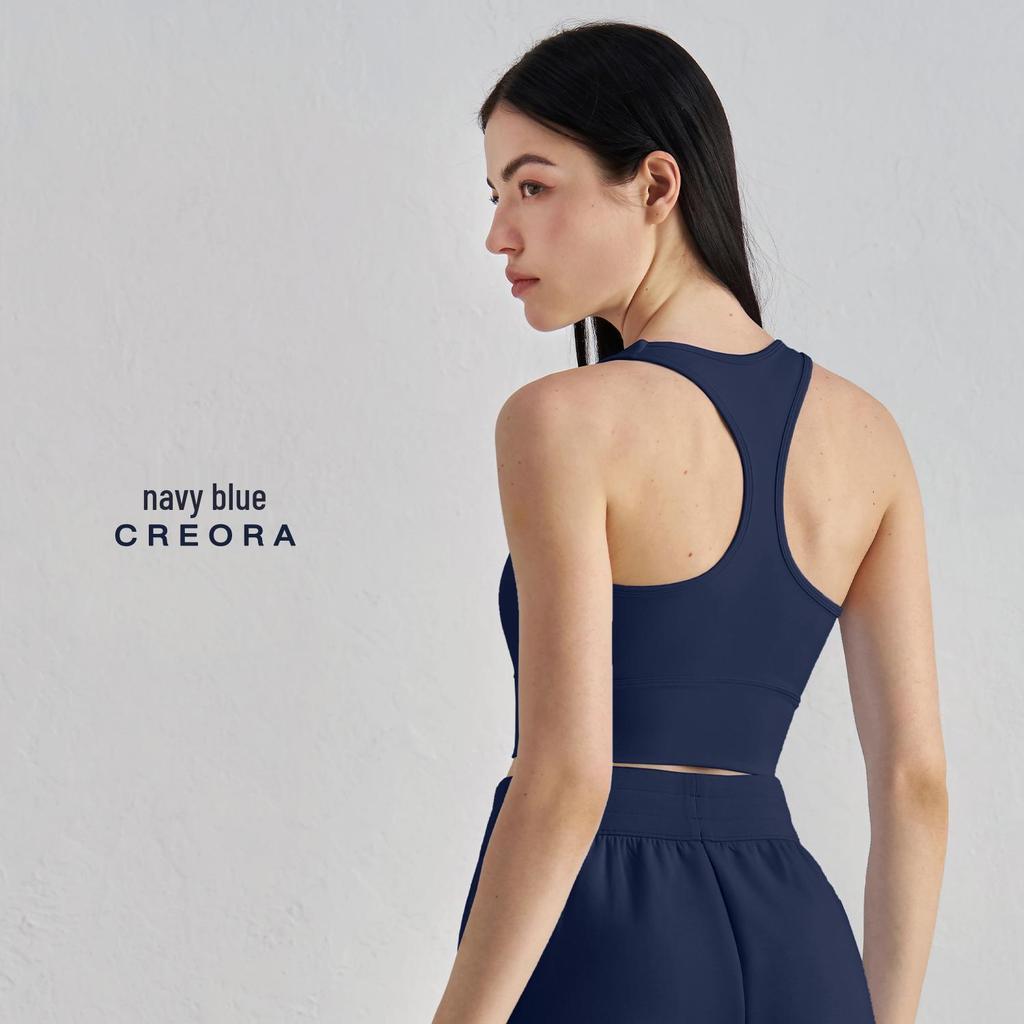 Женский летний утягивающий топ-бра для йоги с гоночной спинкой и нагрудными вкладышами - Красивый дизайн спины