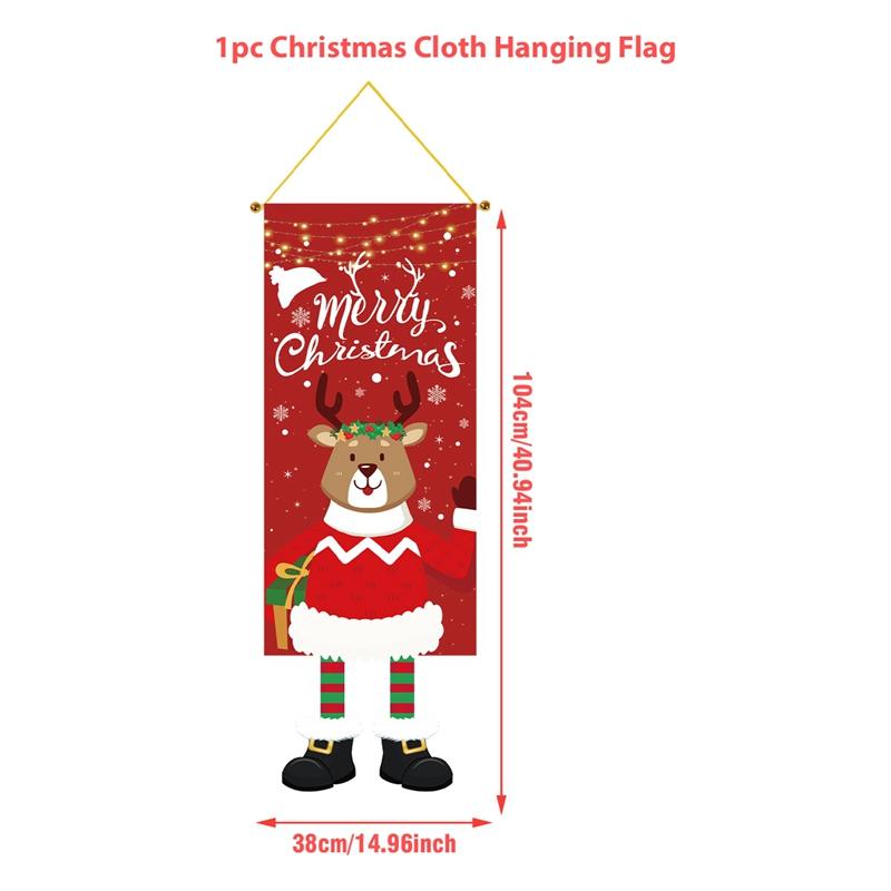 Christmas Hanging Flag Merry Christmas Decorations For Home 2025 Christmas Gifts Christmas Ornaments Navidad Xmas New Year 2026