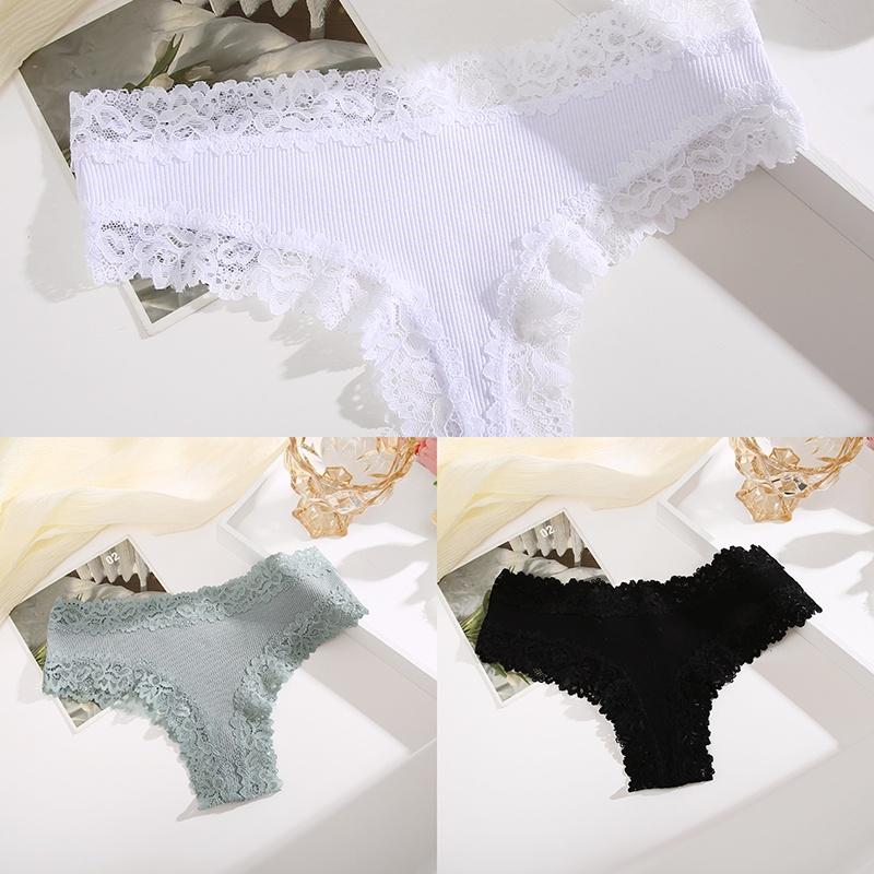 3 шт./компл. хлопковые трусы, женские удобные трусы, кружевное нижнее белье, женские мягкие трусы S-XL, женские трусики 2023