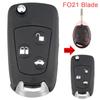 3 Buttons Car Remote Key Modified Flip Folding Fob Shell with FO21 Blade Fit for Ford Mondeo / Fiesta / Focus / KA / Transit  2002-2012