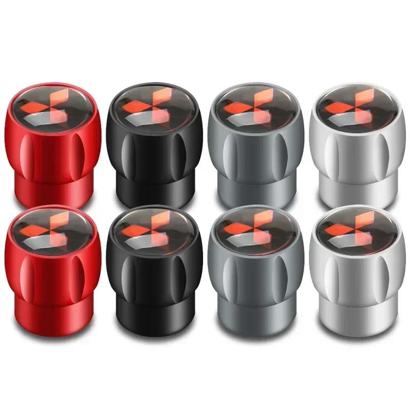 lcbk8 4PCS Car Wheel Tire Valve Stem Caps For Mitsubishi Ralliart ASX Eclipse Galant Mirage Montero EVO Xpander Auto Accessories