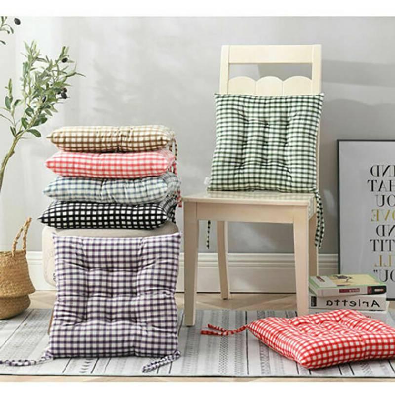 Утолщенная подушка для стула с сетчатым узором для столовых и татами-комнат