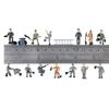 27 шт./компл., модель поезда, железнодорожный рабочий, фигурки людей, диорама, масштаб 1:87