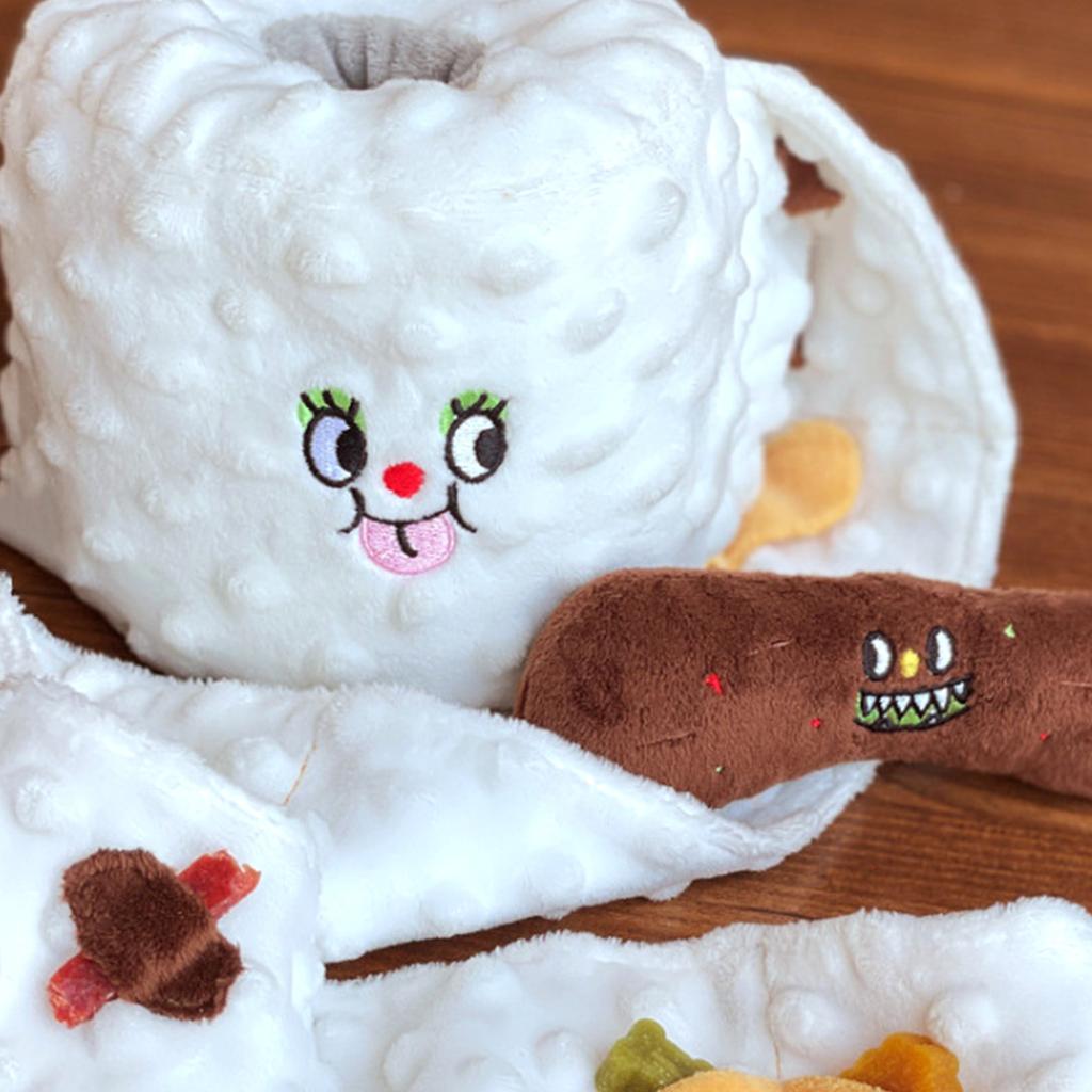 Игрушка для нюханья для собак Интерактивные игрушки для собак Игрушки для нюханья Мягкая игрушка для туалетной бумаги для собак Домашние животные