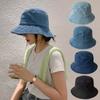 Solid Color Minimalist Retro Fisherman Hat Beach Outdoor Sun Hat Essential Equipment for Shopping and Travel