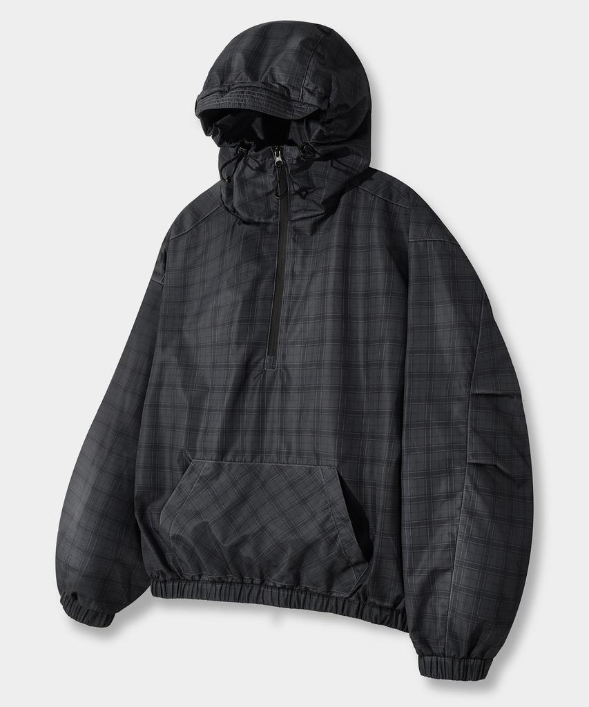 Анорак с капюшоном Dimitri Black Essential Check_2 цвета