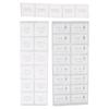 Adhesive Labels Rectangular Labels Sticker for Refill Travel Cosmetic Bottles Ducument