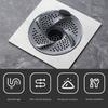 3pcs Rotating Floor Drain Vortex Anti-Clogging Filter New Sink Strainer  Bathroom