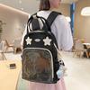 School Bag Academy Cute Versatile School Bag Student Large Capacity Backpack Niche Backpack Transparent Bar