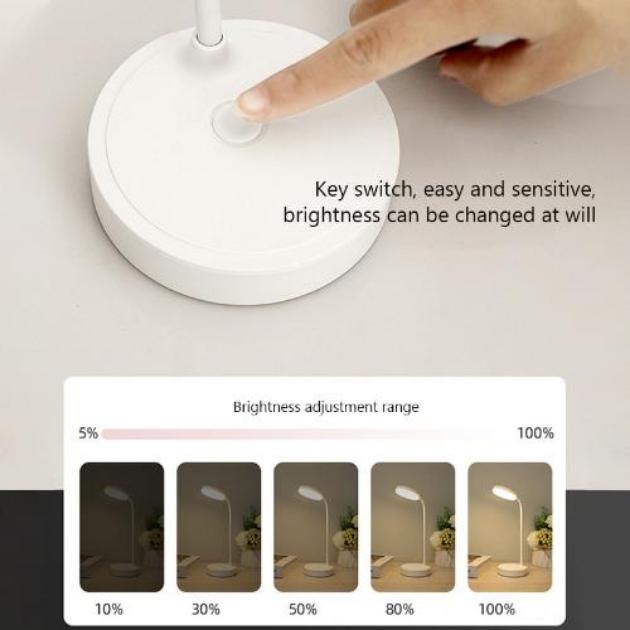 Светодиодная настольная лампа для защиты глаз, настольная лампа с зарядкой через USB для студентов, чтения, ночник для детей