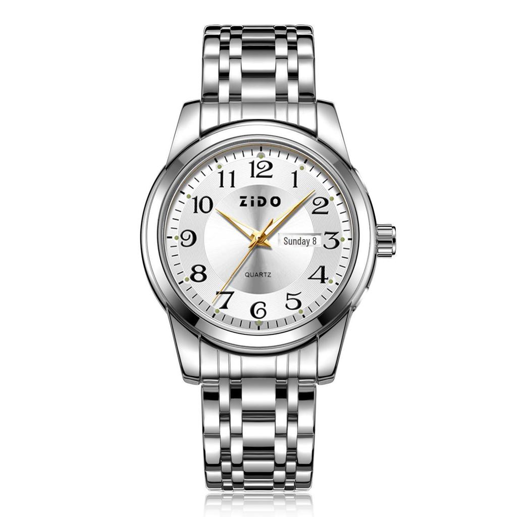 Zido роскошные кварцевые водонепроницаемые мужские часы с крупными цифрами для пожилых людей
