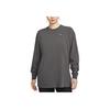 Sportswear Oversized Long Sleeve Drop Shoulder T-Shirt Women Tops Medium-Gray IB1958-261