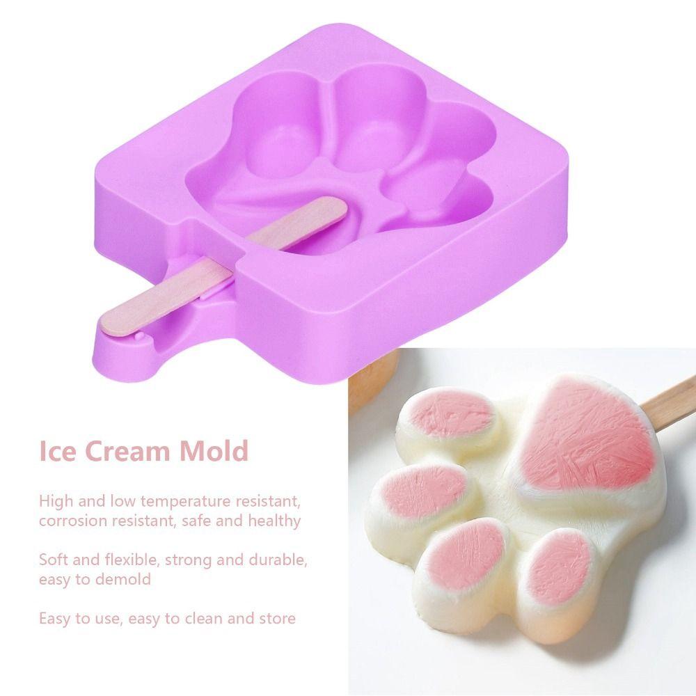 3pcs Kitchen Utensil Ice Bar Mold Silicone Cake Mold Cute Ice Cream Mold Restaurant