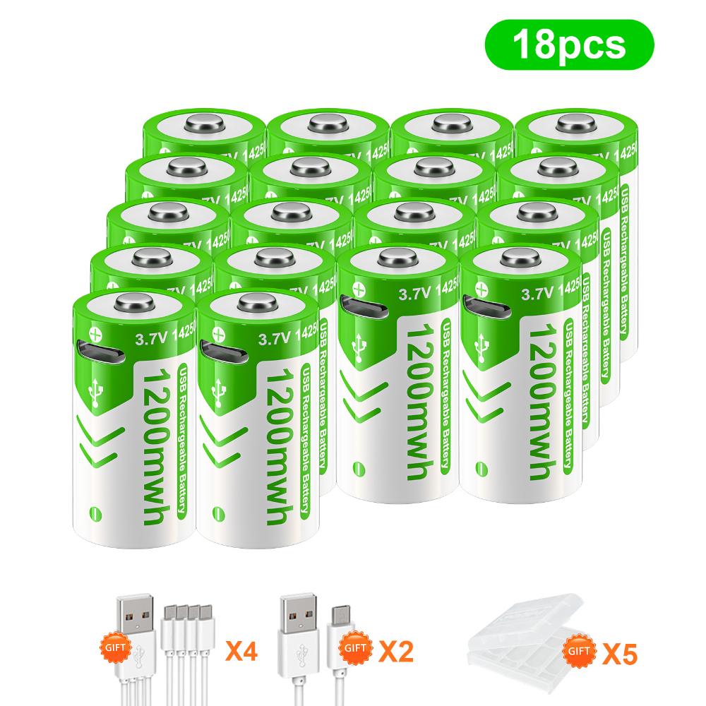 PALO 3,7 В, 14250, 300 мАч, литиевая аккумуляторная батарея, USB-аккумуляторная батарея с датчиком - красная/зеленая батарея для лазерной указки, бесплатный кабель